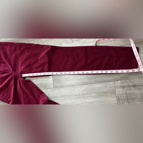 LOFT Red Skinny Corduroy Pants Petite - Picture 5 of 6